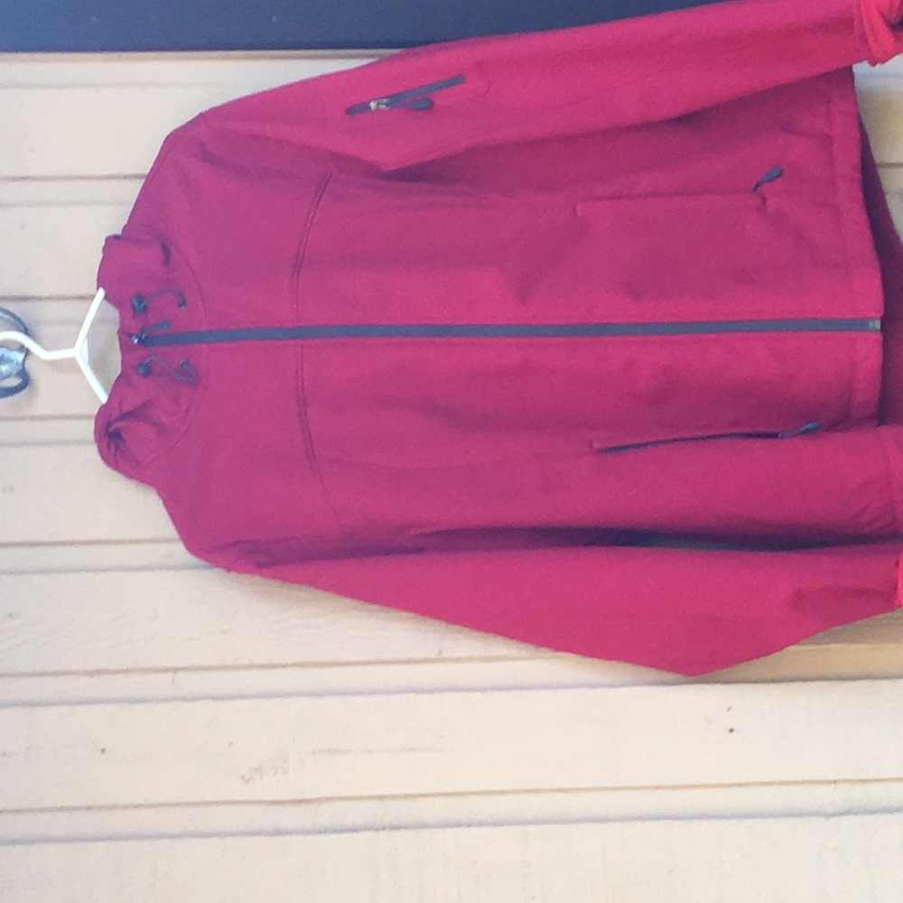 Plus Ladies Red Fall jacket
